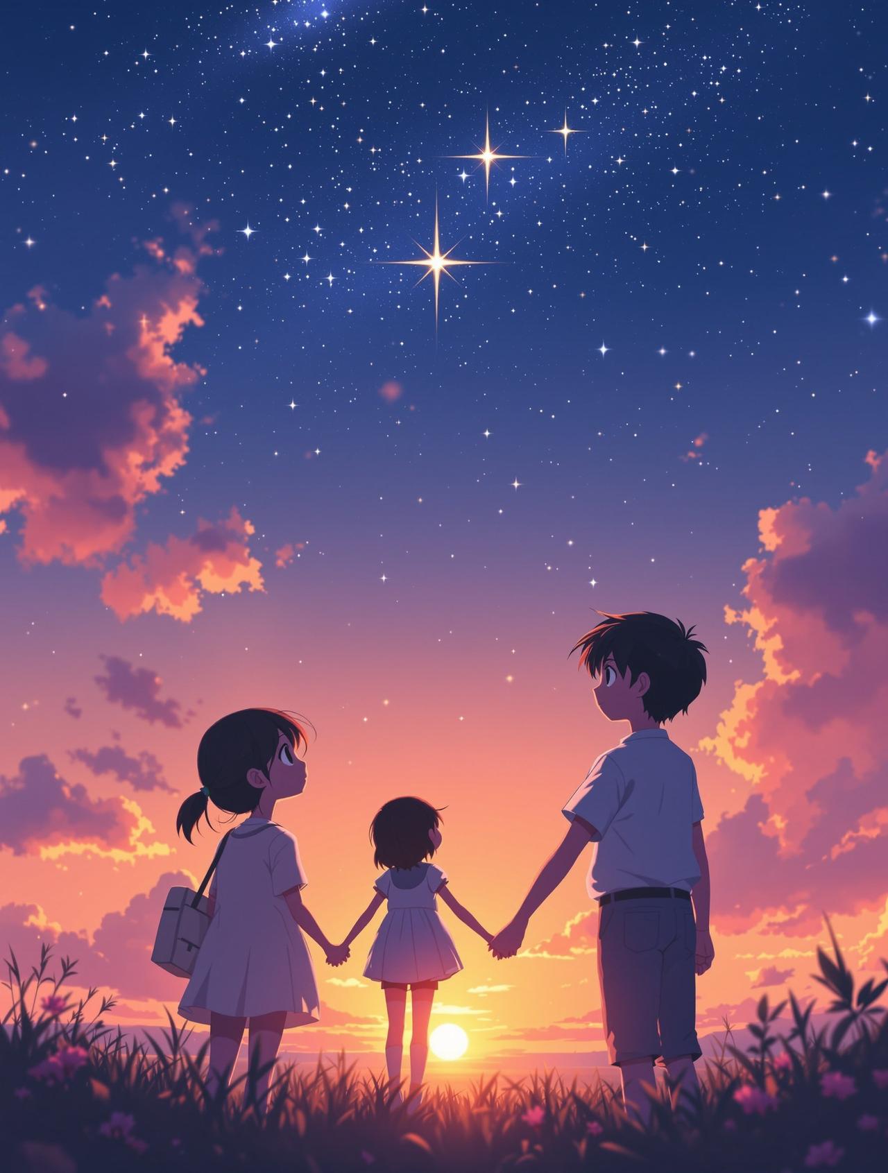 ai百合短剧原创 - 流星之绊